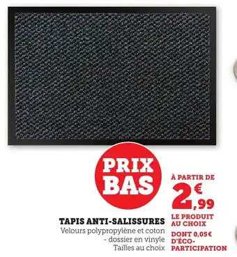 Bi1 Tapis anti-salissures offre
