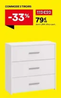 BUT Commode 3 tiroirs offre