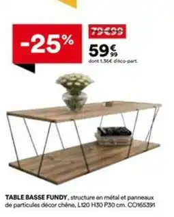 BUT Table basse fundy offre