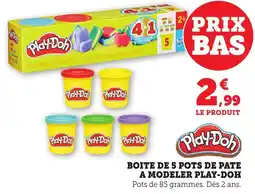 Bi1 Boite de 5 pots de pate a modeler play-doh offre