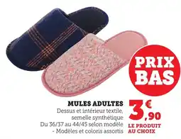 Bi1 Mules adultes offre