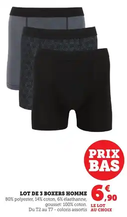 Bi1 Lot de 3 boxers homme offre