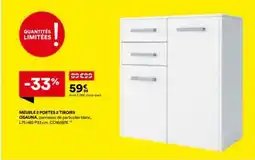 BUT Meuble 2 portes 2 tiroirs osauna offre