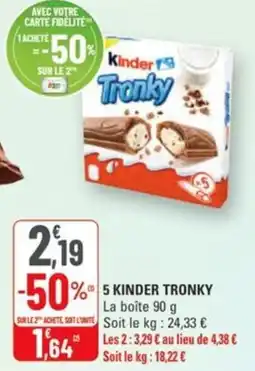 G20 5 kinder tronky offre