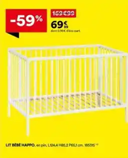 BUT Lit bébé happo offre