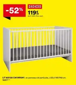BUT Lit 60x120 cm infany offre