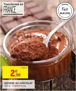 Intermarché Fait maison - mousse au chocolat offre