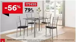 BUT Ensemble table 4 chaises thecoa offre