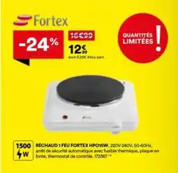 BUT FORTEX Réchaud 1 feu hpo15w offre