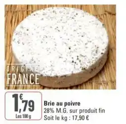 G20 Brie au poivre offre