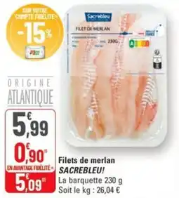 G20 Filets de merlan sacrebleu offre
