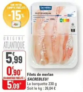 G20 Filets de merlan sacrebleu offre
