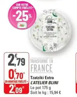 G20 Tzatziki extra l'atelier blini offre