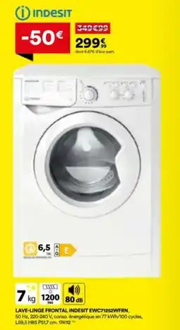BUT INDESIT Lave-linge fronta ewc71252wfrn, offre
