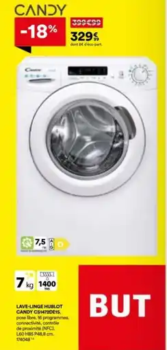 BUT CANDY Lave-linge hublot cs1472de1s offre
