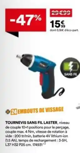 BUT Tournevis sans fil laster offre