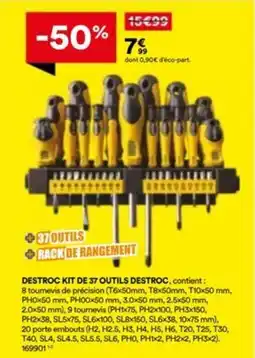 BUT Destroc kit de 37 outils destroc offre
