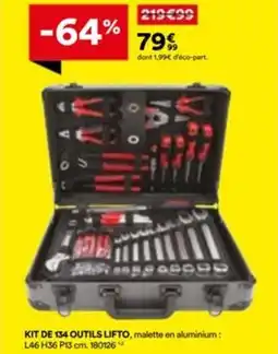 BUT Kit de 134 outils lifto offre