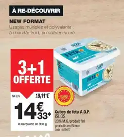Promocash ISLOS Cubes de feta A.O.P. offre