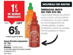 Promocash GO-TAN Sauce Sriracha mayonnaise offre
