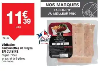 Promocash EN CUISINE Véritables andouillettes de Troyes offre