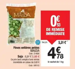 Promocash MAGDA Fèves entières pelées offre