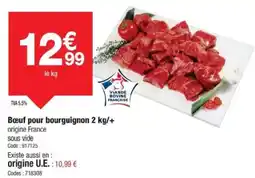 Promocash Bœuf pour bourguignon offre
