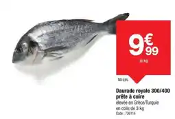 Promocash Daurade royale 300/400 prête à cuire offre