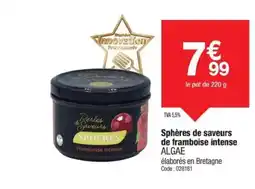 Promocash ALGAE Sphères de saveurs de framboise intense offre