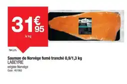 Promocash LABEYRIE Saumon de Norvège fumé tranché offre