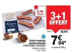 Promocash SYMPHONIE PASQUIER Éclairs fondants parfum chocolat offre
