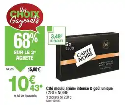 Promocash CARTE NOIRE Café moulu arôme intense & goût unique offre