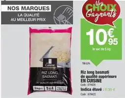 Promocash EN CUISINE Riz long basmati de qualité supérieure offre