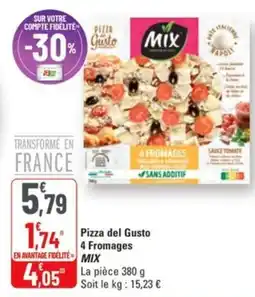 G20 Pizza del gusto 4 fromages mix offre