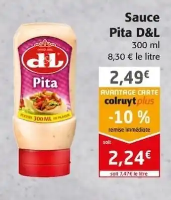 Colruyt D&L Sauce Pita offre