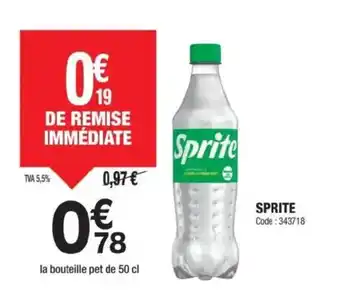Promocash SPRITE offre