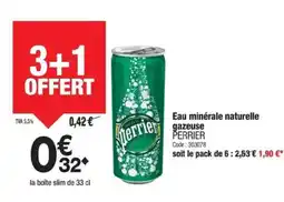 Promocash PERRIER Eau minérale naturelle gazeuse offre