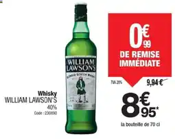 Promocash WILLIAM LAWSON'S Whisky offre