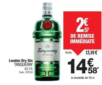 Promocash TANQUERAY London Dry Gin offre