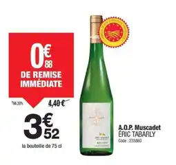 Promocash ÉRIC TABARLY A.O.P. Muscadet offre