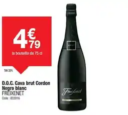 Promocash FREIXENET D.O.C. Cava brut Cordon Negro blanc offre