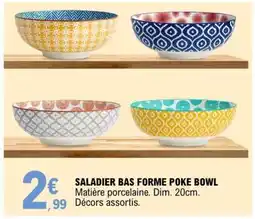 E.Leclerc SALADIER BAS FORME POKE BOWL offre
