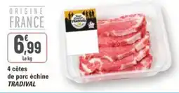 G20 4 côtes de porc échine tradival offre