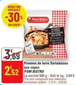 G20 Pommes de terre sarladaises aux cèpes pom bistro offre