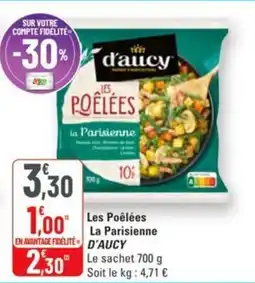 G20 Les poêlées la parisienne d'aucy offre