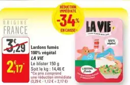 G20 Lardons fumés 100% végétal la vie offre