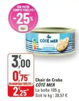 G20 Chair de crabe cote mer offre