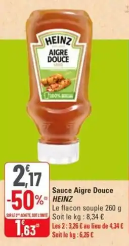 G20 Sauce aigre douce heinz offre