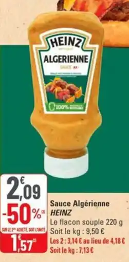 G20 Sauce algérienne heinz offre