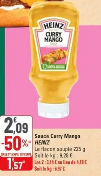 G20 Sauce curry mango heinz offre